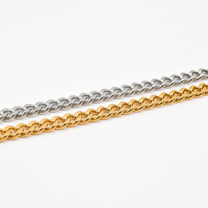 Gold Classic Cuban Bracelet 7mm