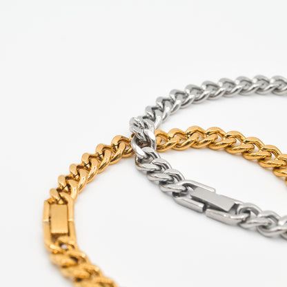 Gold Classic Cuban Bracelet 7mm