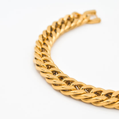 Gold Bold Cuban Bracelet 10mm