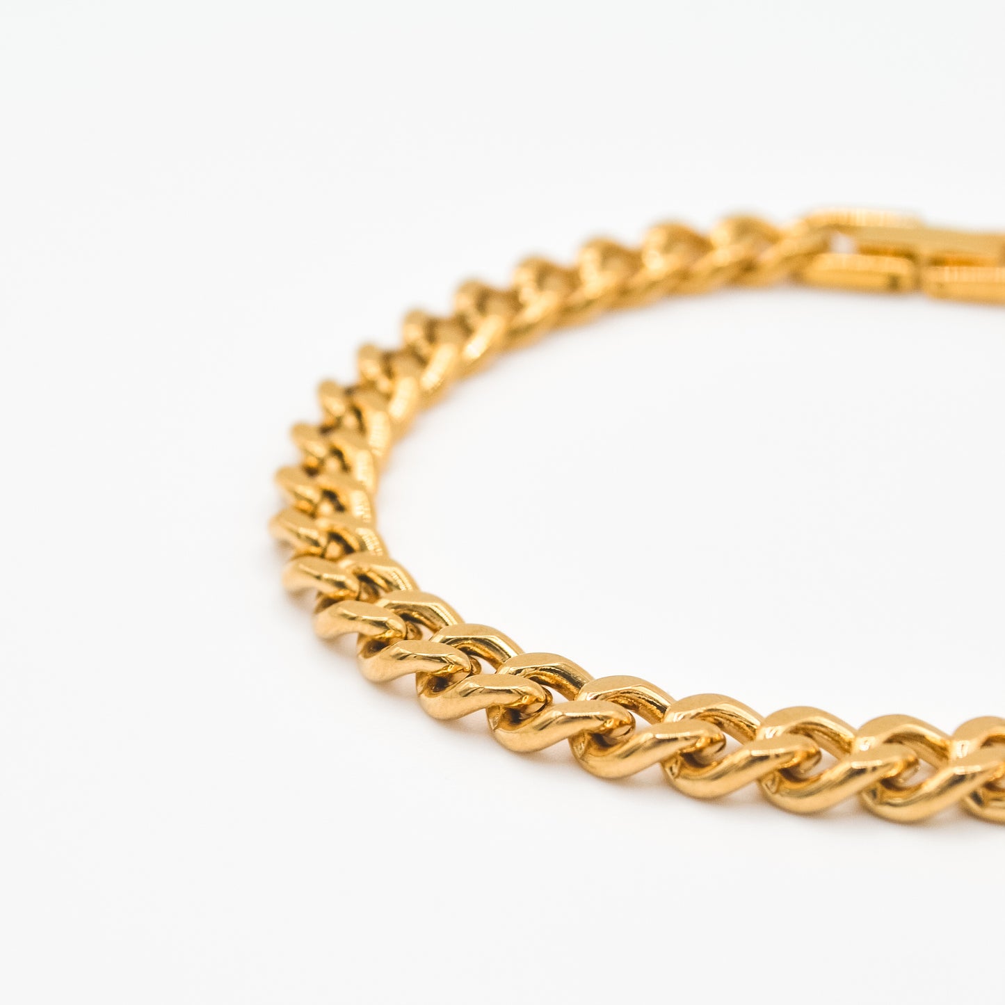 Gold Classic Cuban Bracelet 7mm