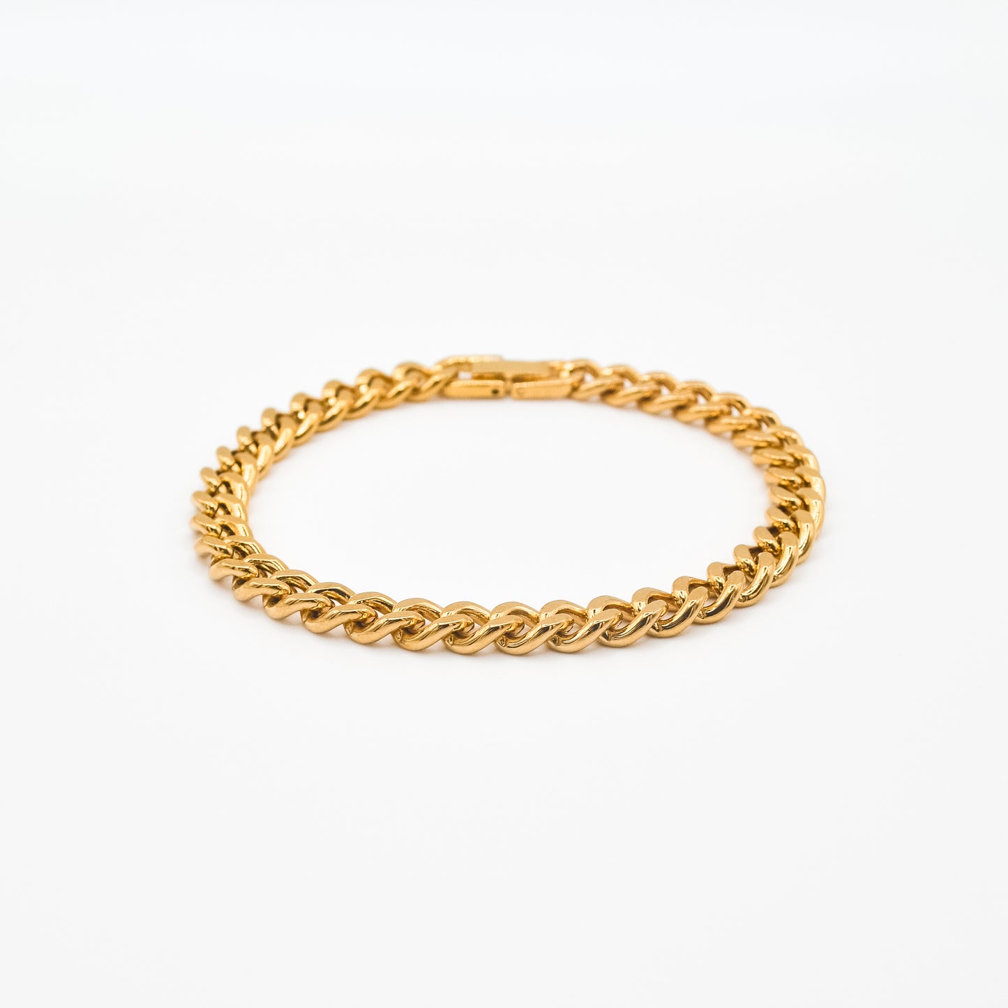 Gold Classic Cuban Bracelet 7mm