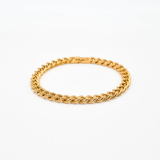 Gold Classic Cuban Bracelet 7mm