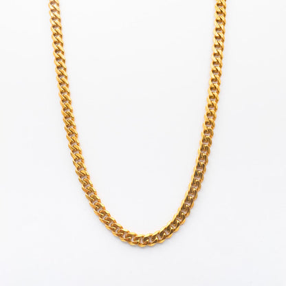 Gold Classic Cuban Chain 7mm