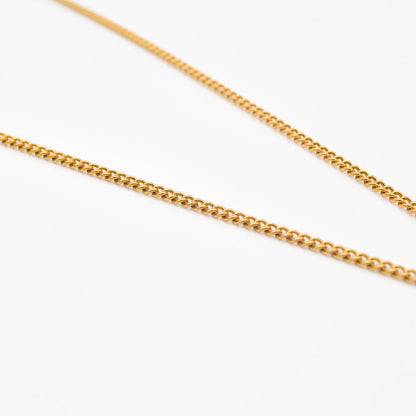 Gold Pillar Pendant Necklace