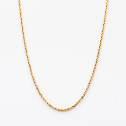 Gold Rope Chain 2mm