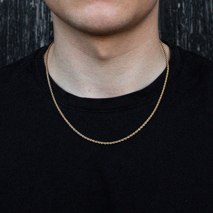 Gold Rope Chain 2mm