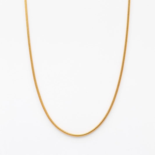 Gold Round Snake Chain 2mm