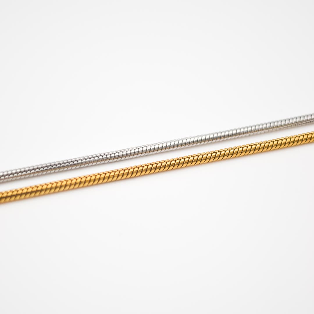 Gold Round Snake Chain 2mm