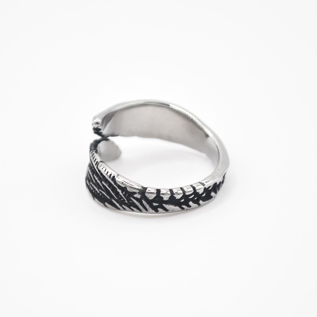 Silver Angel Wings Ring