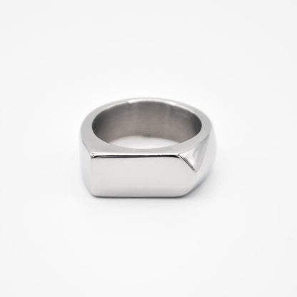 Silver Arrow Signet Ring