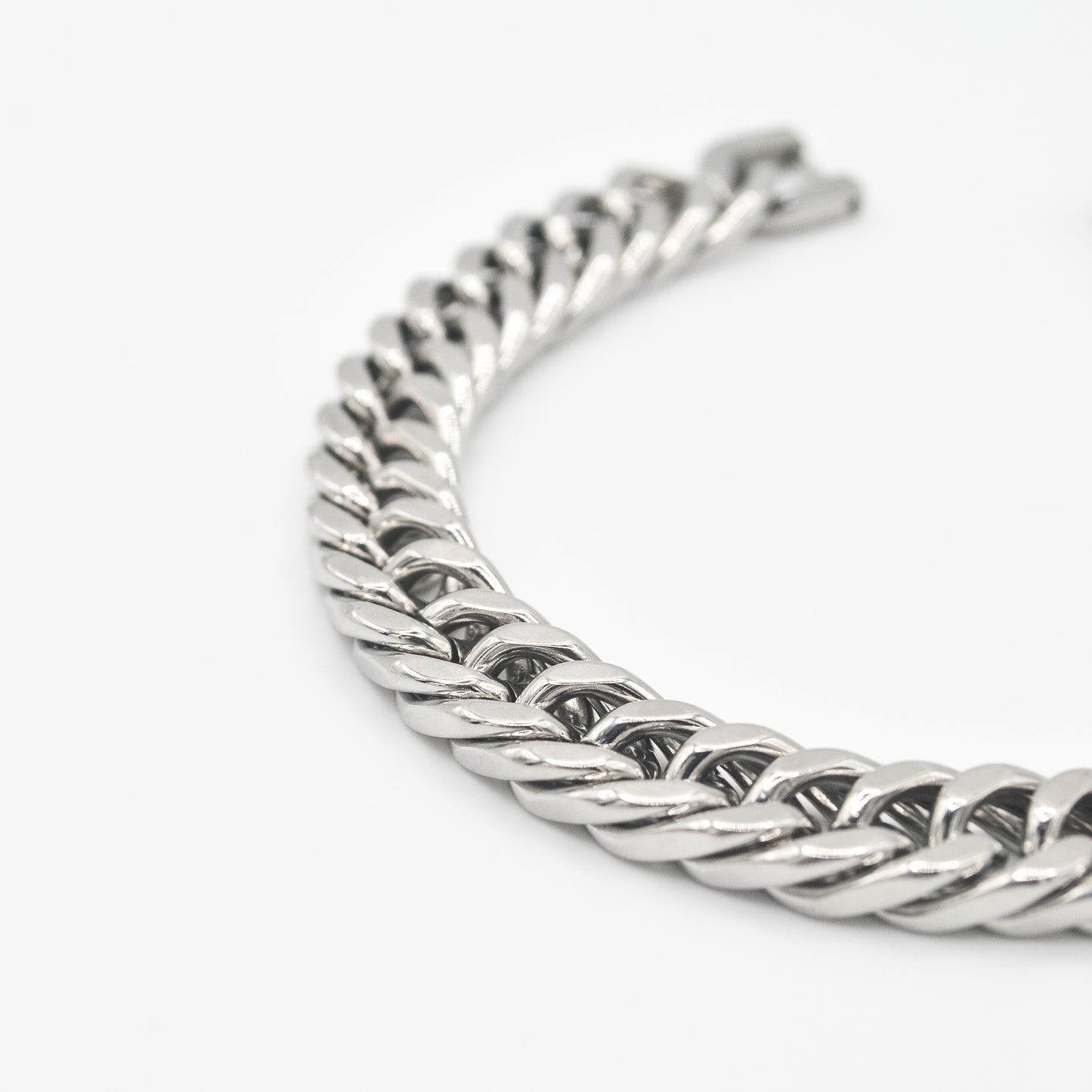 Silver Bold Cuban Bracelet 10mm