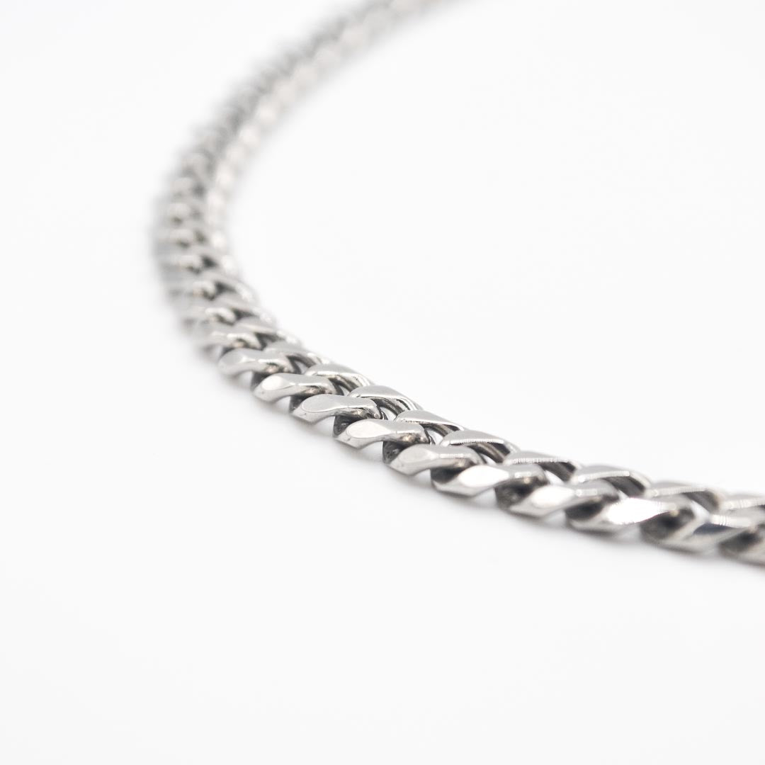 Silver Classic Cuban Chain 7mm