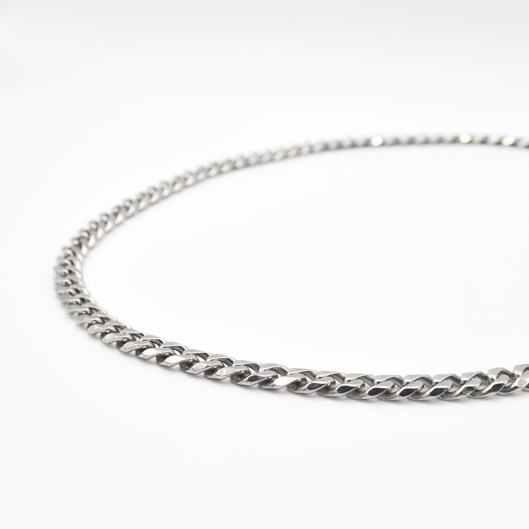 Silver Classic Cuban Chain 7mm