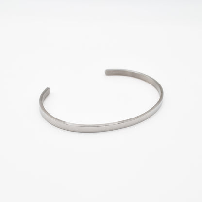 Silver Classic Cuff Bracelet 4mm