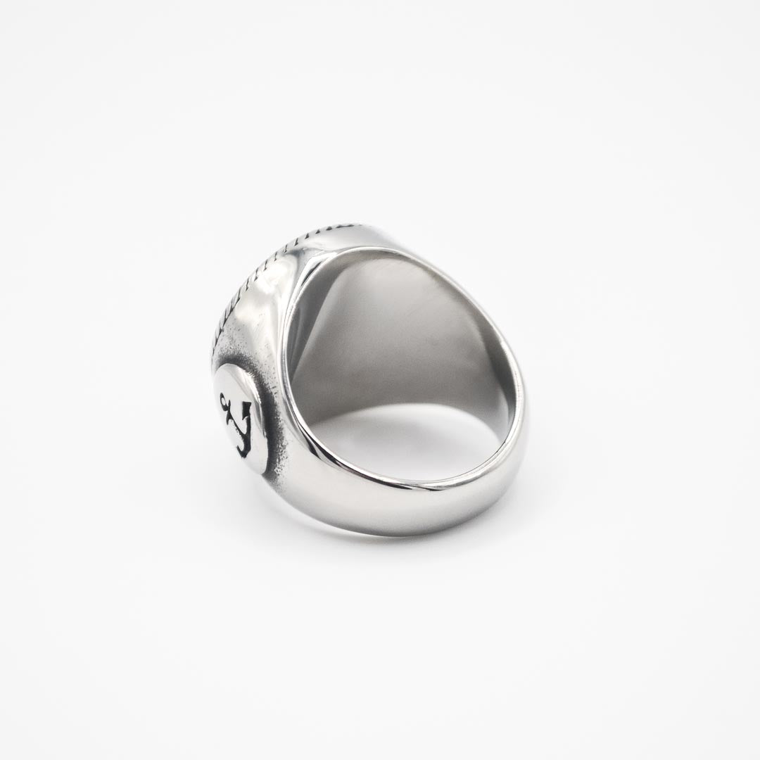 Silver Compass Ring