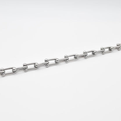 Silver Horseshoe Link Chain