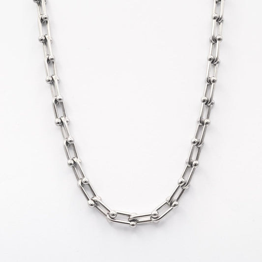 Silver Horseshoe Link Chain