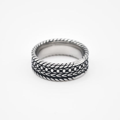 Silver Ropes Ring