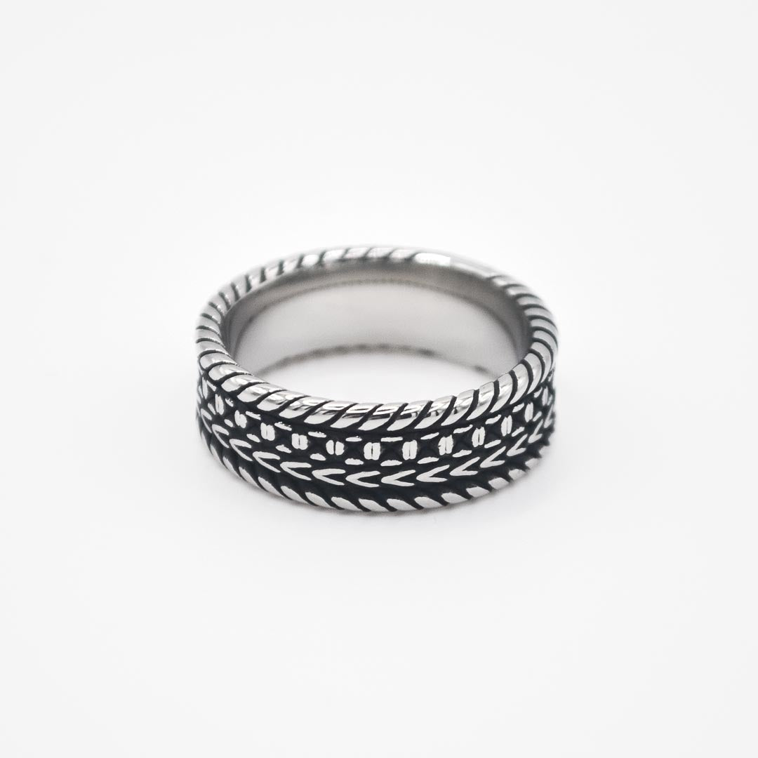 Silver Ropes Ring