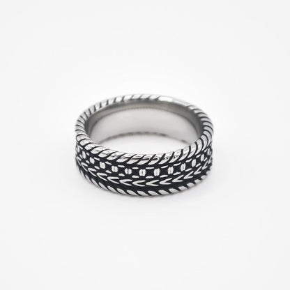 Silver Ropes Ring