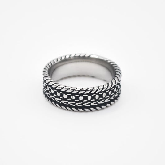 Silver Ropes Ring