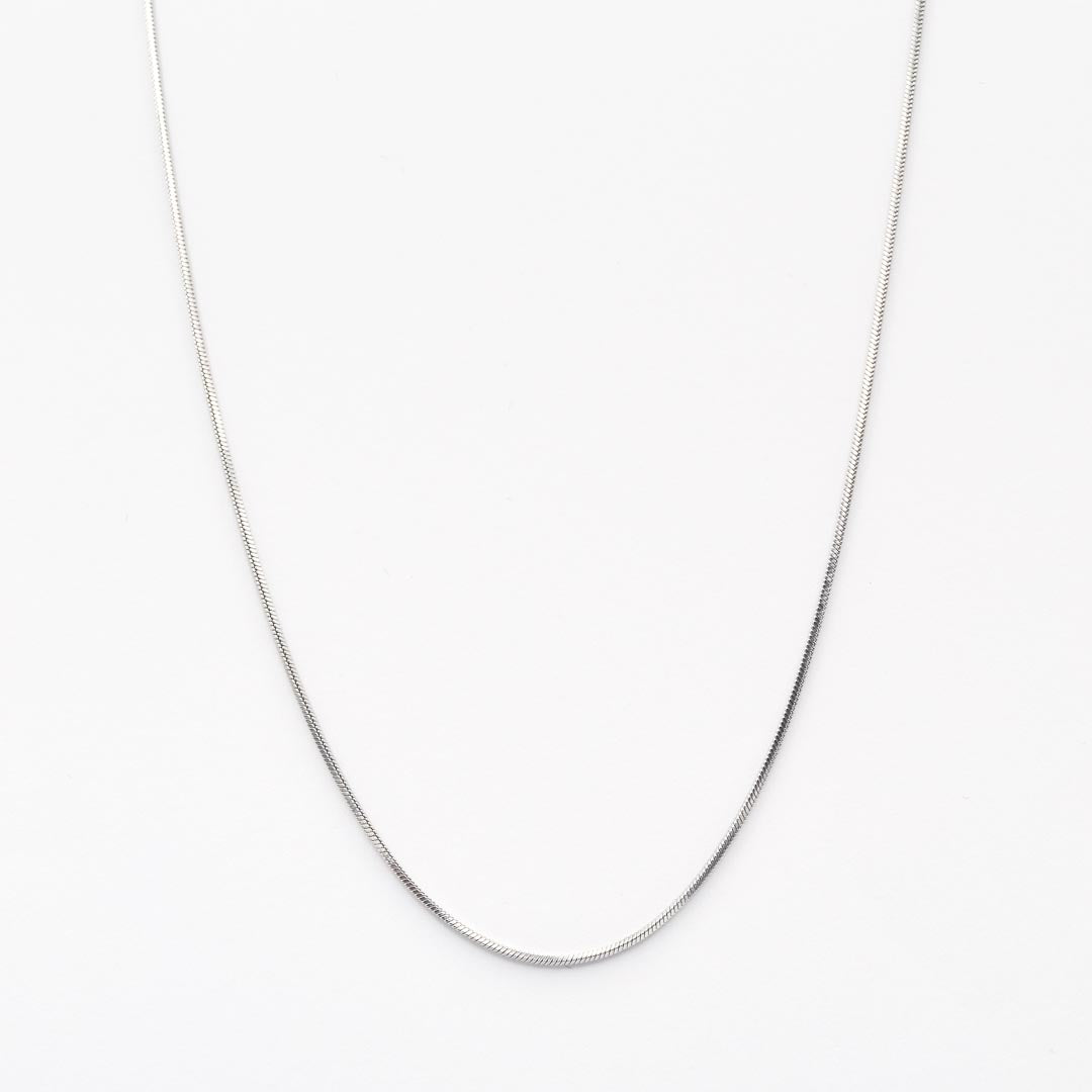 Silver Square Snake Chain 1.2mm