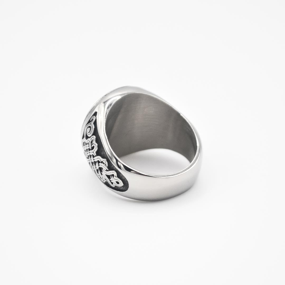 Silver St George Ring