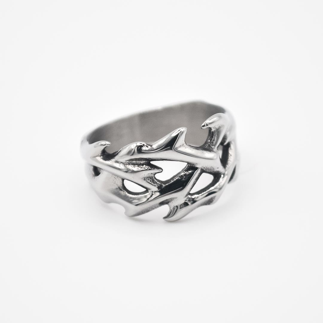 Silver Thorns Ring